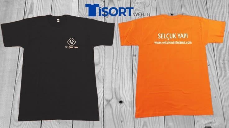 firma logo baskili tisort promosyon