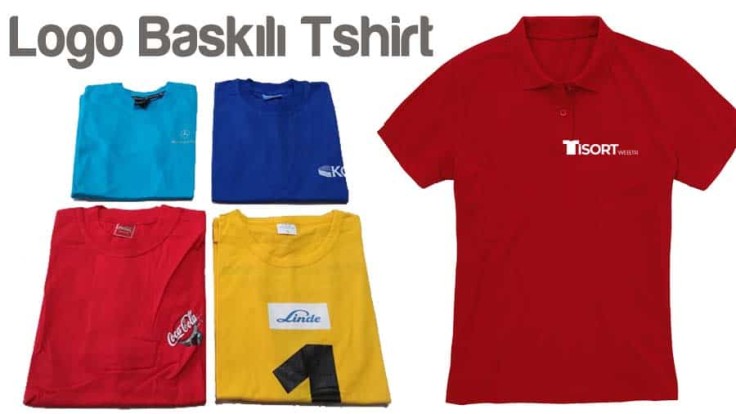 Logo Baskili T Shirt Promosyon Baskili Tisort Sapka