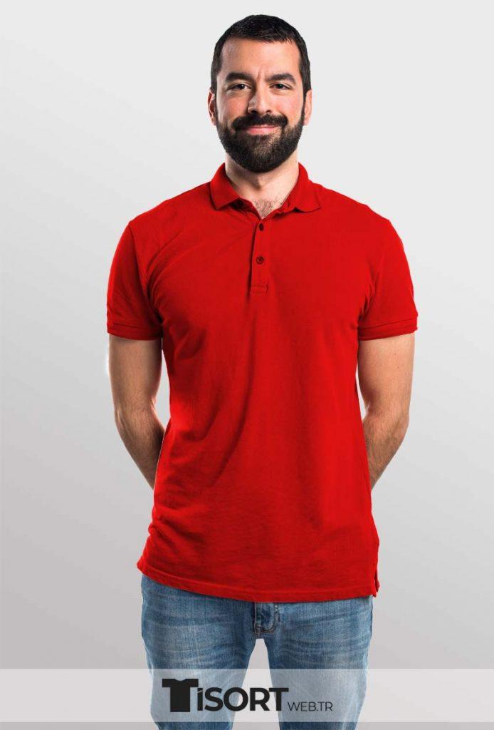 Polo Yaka Tişört Kırmızı Fiyatları