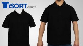 Siyah Polo Yaka Tişört