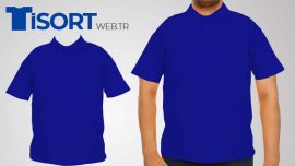 Mavi Polo Yaka Tişört