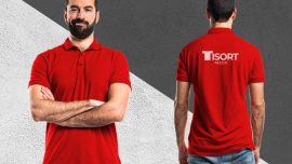 Polo Yaka Tişört Kırmızı