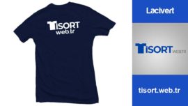 Lacivert Promosyon Bisiklet Yaka Tişört